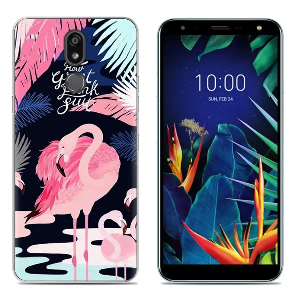 6 Мягкий чехол для телефона LG K40/K12 Plus, 5,7 дюймов, Модный Цветной силиконовый чехол из ТПУ с рисунком - Цвет: 6