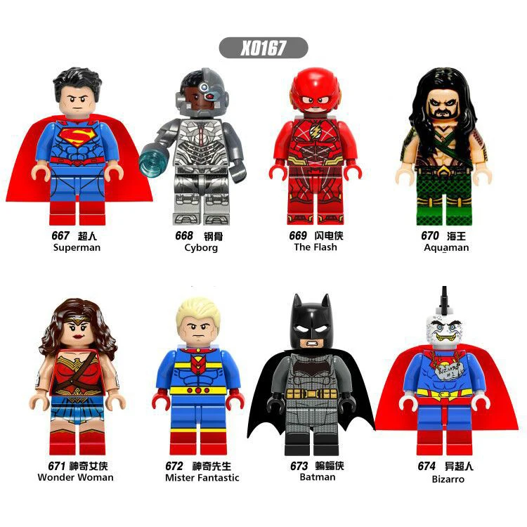 Фото Модульная игрушка LegoINGlys для детей совместимая с супергероем Лигой