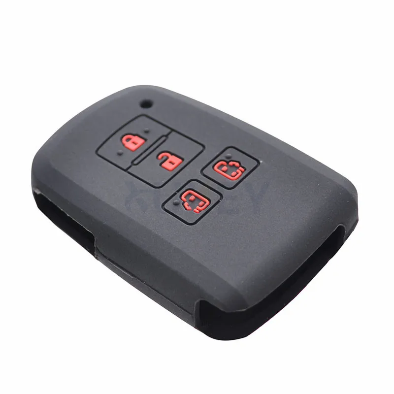 AX 4 Button For Toyota Sienta Alphard Voxy Noah Esquire Harrier Silicone Remote Key Case Fob Shell Cover Skin 2015 2018 2019|Футляр для