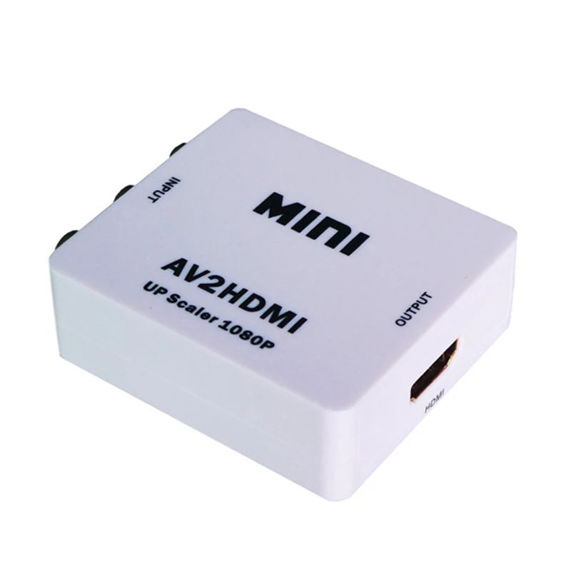 Конвертер из AV в HDMI Композитный RCA видео переходник Lotus 1080p Mini AV2HDMI для проектора Xbox