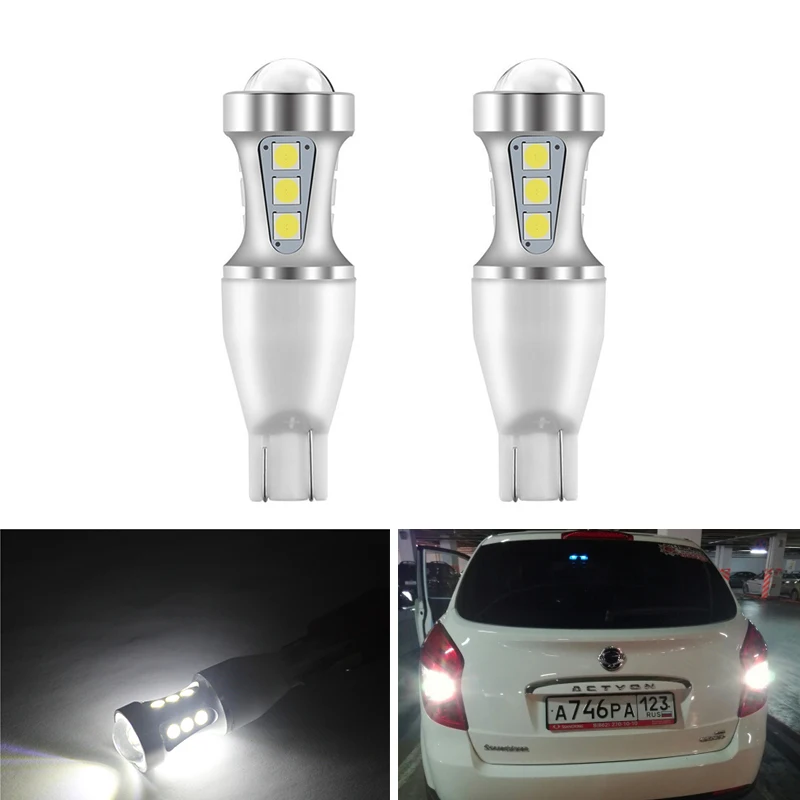2X автомобиль T15 921 912 W16W Canbus безошибочный светодиодный клиновидные лампы