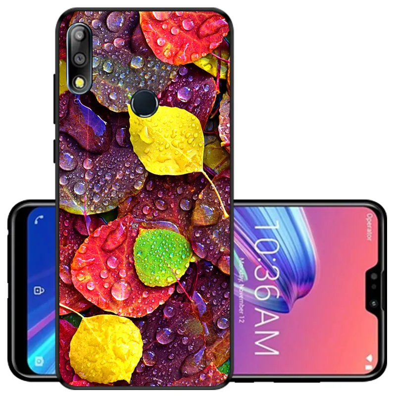 Чехол для Asus Zenfone Max Pro M2 ZB631KL силиконовый черный матовый Мягкий ТПУ чехол телефона