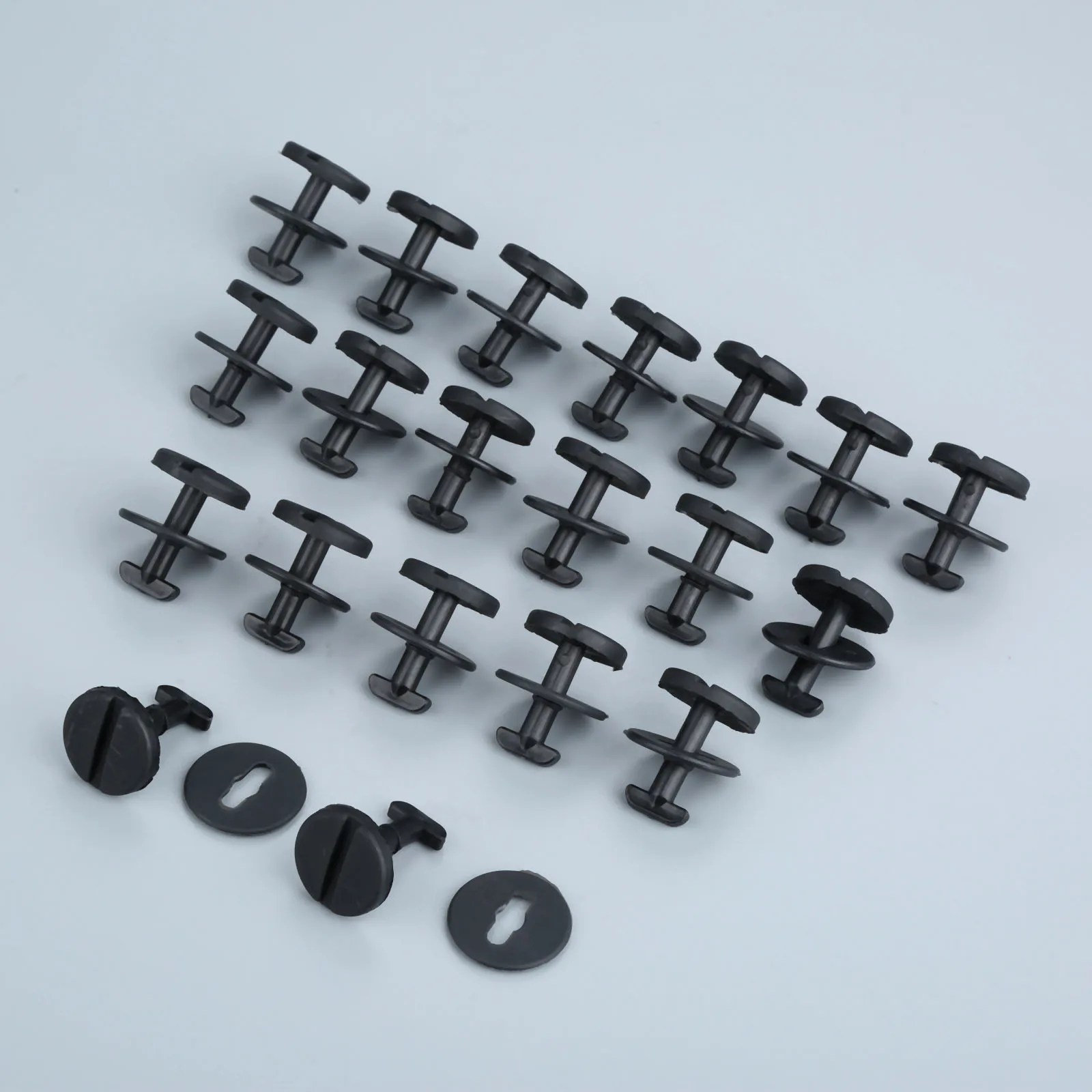 20Pcs Car Floor Mat Carpet Clips Twist Lock With Washers 82119410191 Auto Fastener Rivets For BMW E32 E34 E36 E38 E39 E46 | Автомобили и