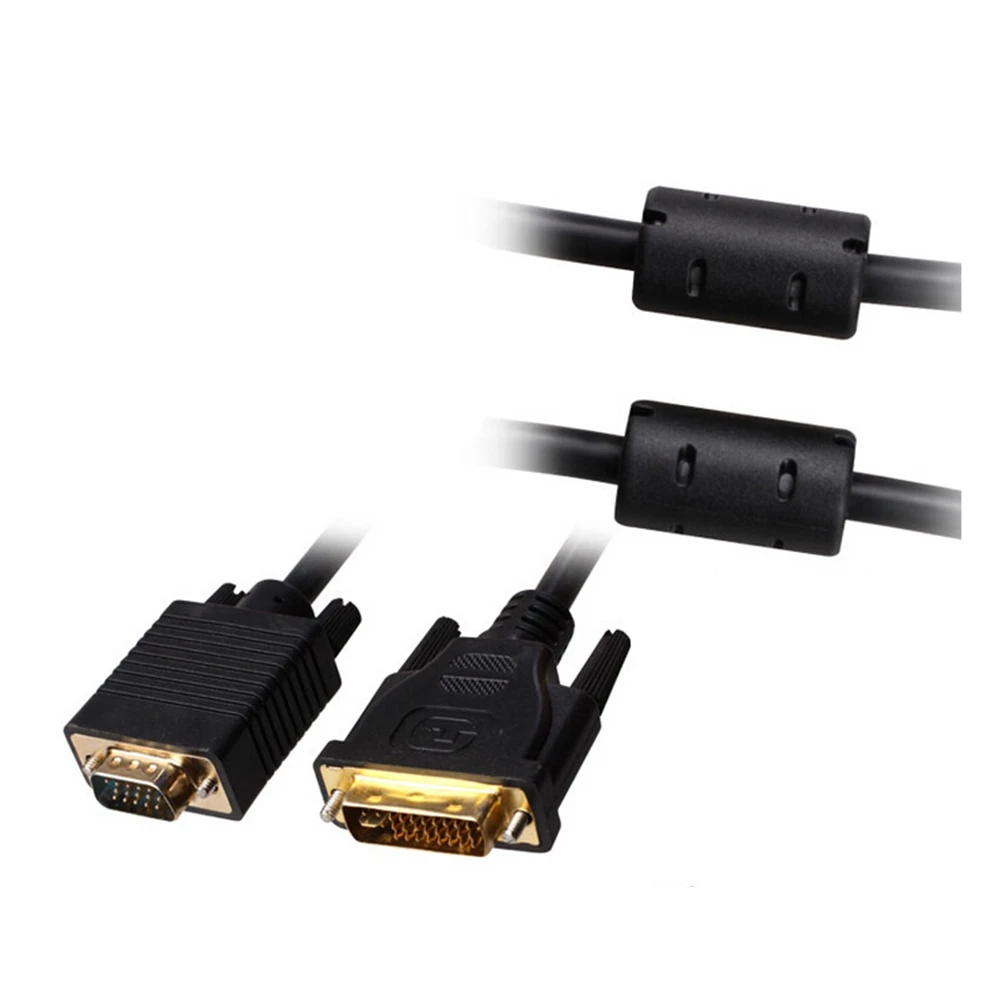 High quality DVI 24+5 (DVI-I) male to VGA Display Monitor Cable dvi vga cable 0.3m/1.5m | Электроника