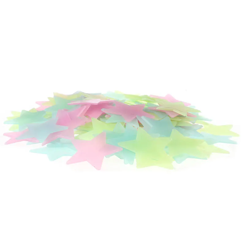 100 шт. Мерцающая звезда блестящее красочное украшение для стен детской спальни