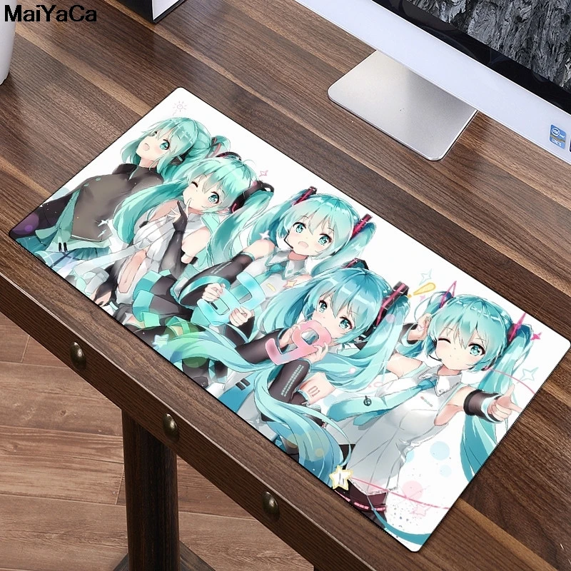 MaiYaCa 30X90 см XL большой коврик для мыши Сексуальный Японский Аниме Хацунэ Мику