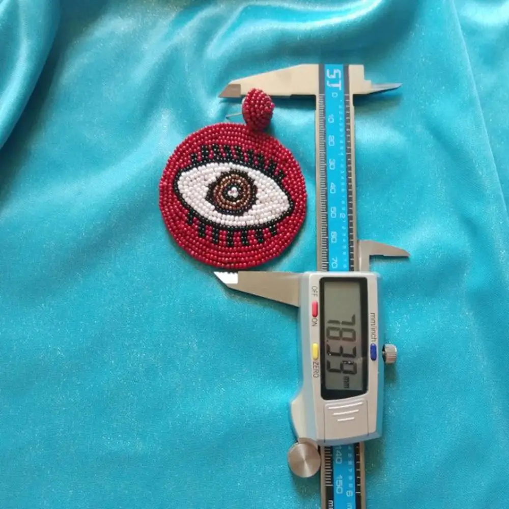 Женские Висячие серьги ручной работы с большими круглыми глазами гиперболы