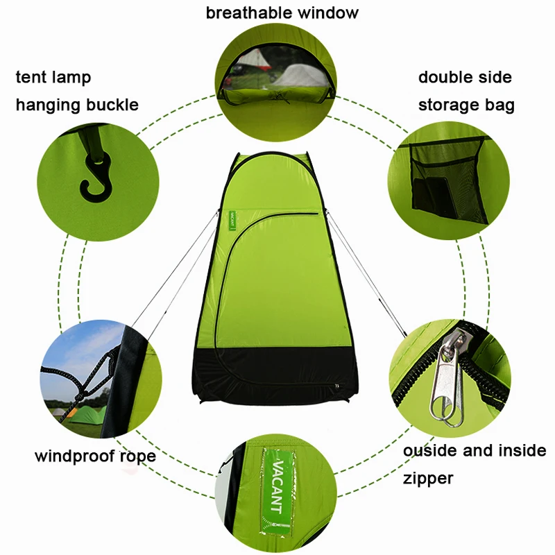 Naturehike Outdoor Tent Portable Dressing Changing Toilet Auto Open wterproof Tents For Camping Beach Shower lightweight | Спорт и