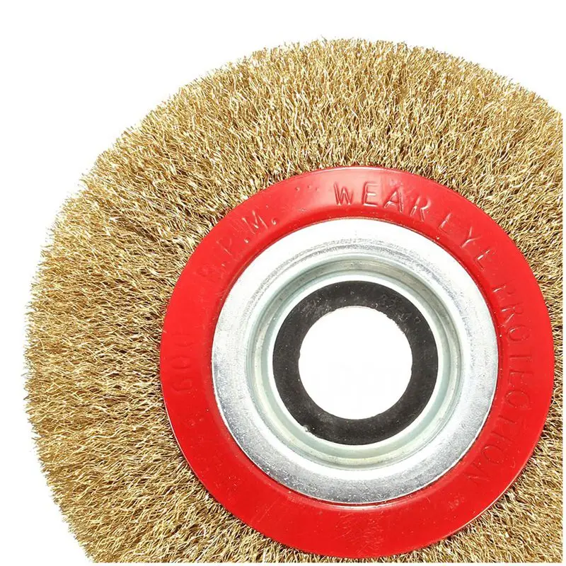 Wire Brush Wheel for Bench Grinder Polish + Reducers Adaptor Rings 6inch 150Mm | Инструменты