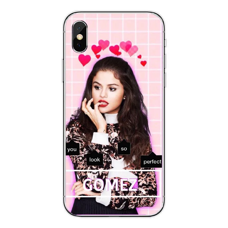 Прозрачный чехол для телефона с изменяющимся отношением Selena Gomez iPhone X 8 8Plus 7 7Plus 6 6S
