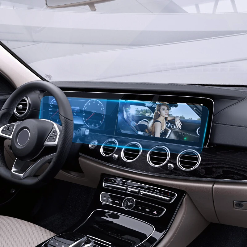 Автомобильный Стайлинг приборной панели пленка для Mersedes Benz E-Class W213- навигация gps закаленная пленка устойчивая к царапинам внутренняя наклейка