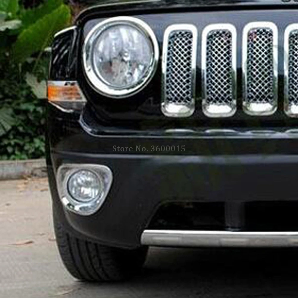 Хромированный передний противотуманный светильник для Jeep Патриот 2011 2015 2016 2017