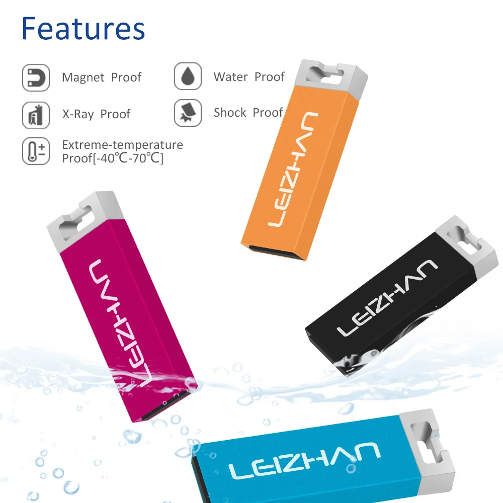 LEIZHAN флэш накопитель с реальной емкостью 32 ГБ usb 2 0 8 16 64 память флешка флешка|USB