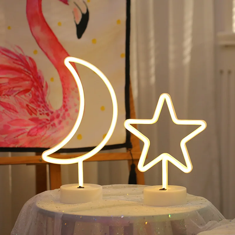 Настольная лампа 3D с мультяшным ананасом/Фламинго/искусственным рисунком