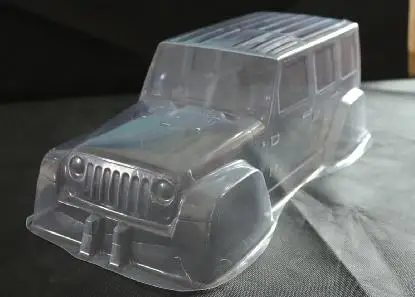 No paint 2 шт. 1/10 RC 313 мм Колесная база Jeep Wrangler Rubicon ПВХ корпус для Рок Гусеничный осевой SCX10 D90 TAMIYA CC01 hsp Monster truck - Цвет: No paint