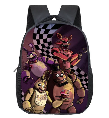 12 Inch Five Nights At Freddys Children School Bags Backpack Kids Kindergarten Bag Freddy Bear Toddler bag - Цвет: Five Nights 24