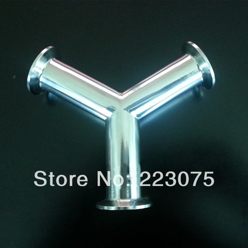 New arrival Stainless Steel SS304 quick install OD 102mm Sanitary Clamp connection 3 ways Y Pipe Fitting
New arrival Stainless Steel SS304 quick install OD 102mm Sanitary Clamp connection 3 ways Y Pipe Fitting