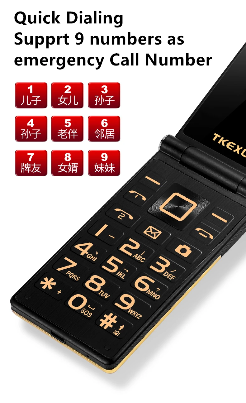 TKEXUN G10 3 0 &quotдвойной экран 3g WCDMA двойной celular Поддержка Русская клавиатура