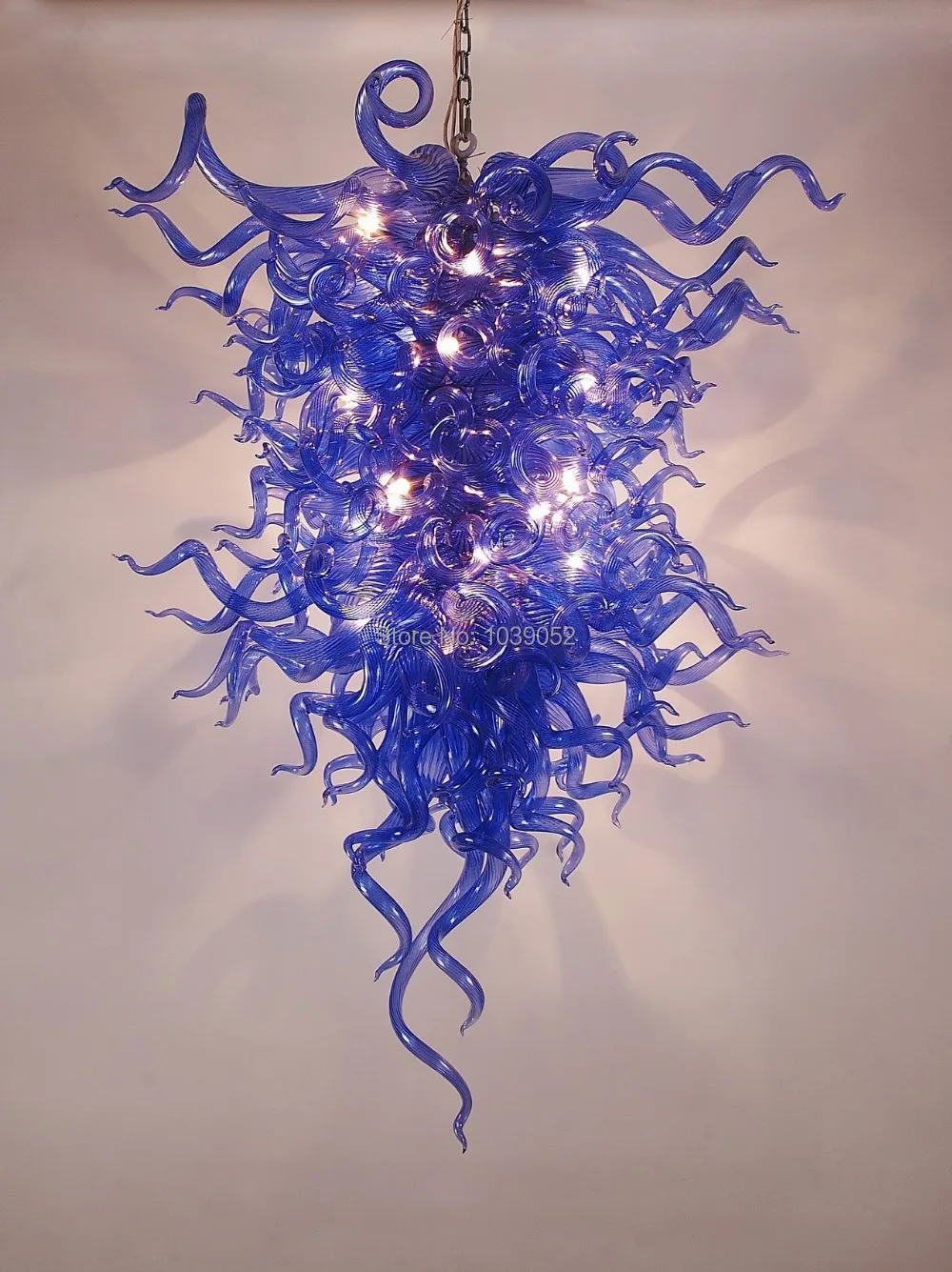 

Free Shipping New Arrival High Quality Pure Blue Large Crystal Chandelier