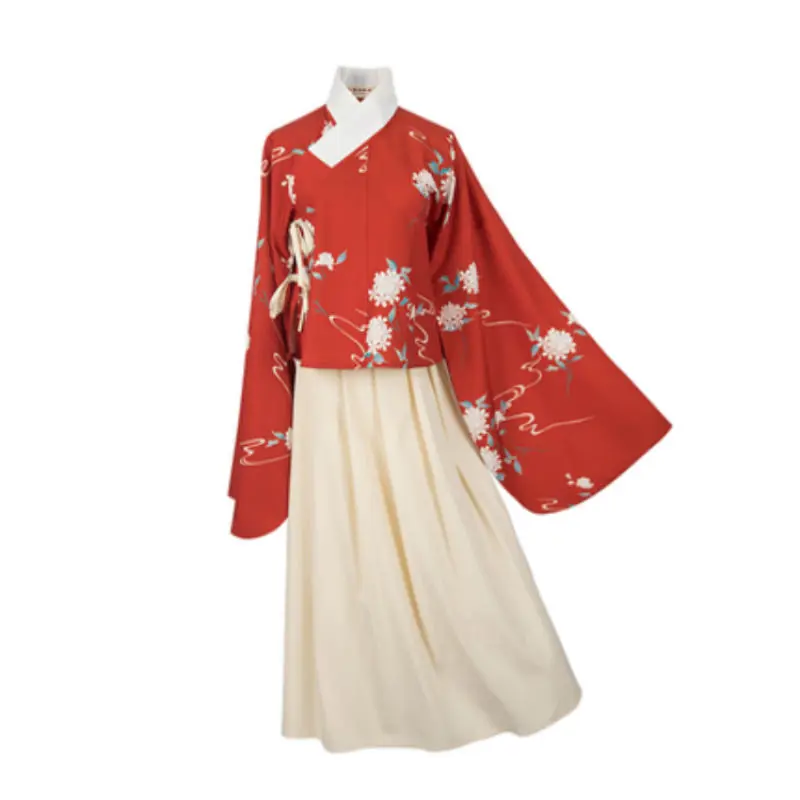 

Women Hanfu National Costumes Ancient Chinese Cosplay Costumes Hanfu 2PCS Top and Skirt Chinese Clothese Lady Stage Dress