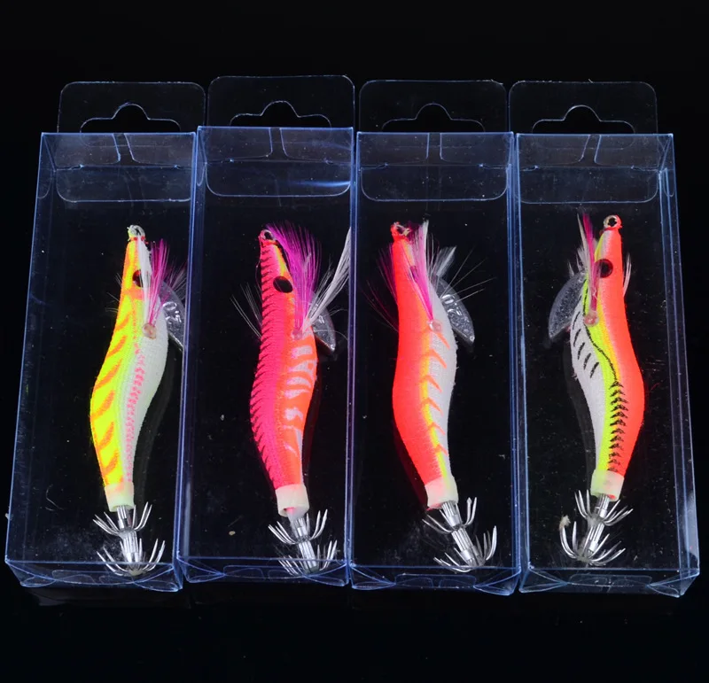 Деревянные аксессуары для морской рыбалки креветки приманка с коробкой 12 г