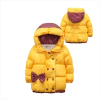 2017 winter coats girls cotton padded warm childrens winter jackets 2 5 years girls parka kids outerwear coat