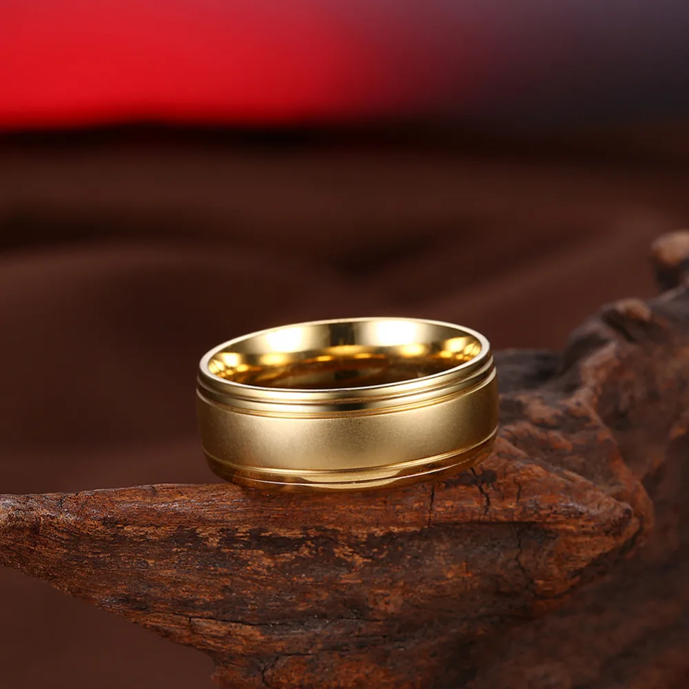 Высокое качество для свадьбы Титан Кольца Для мужчин и женщин Обручение