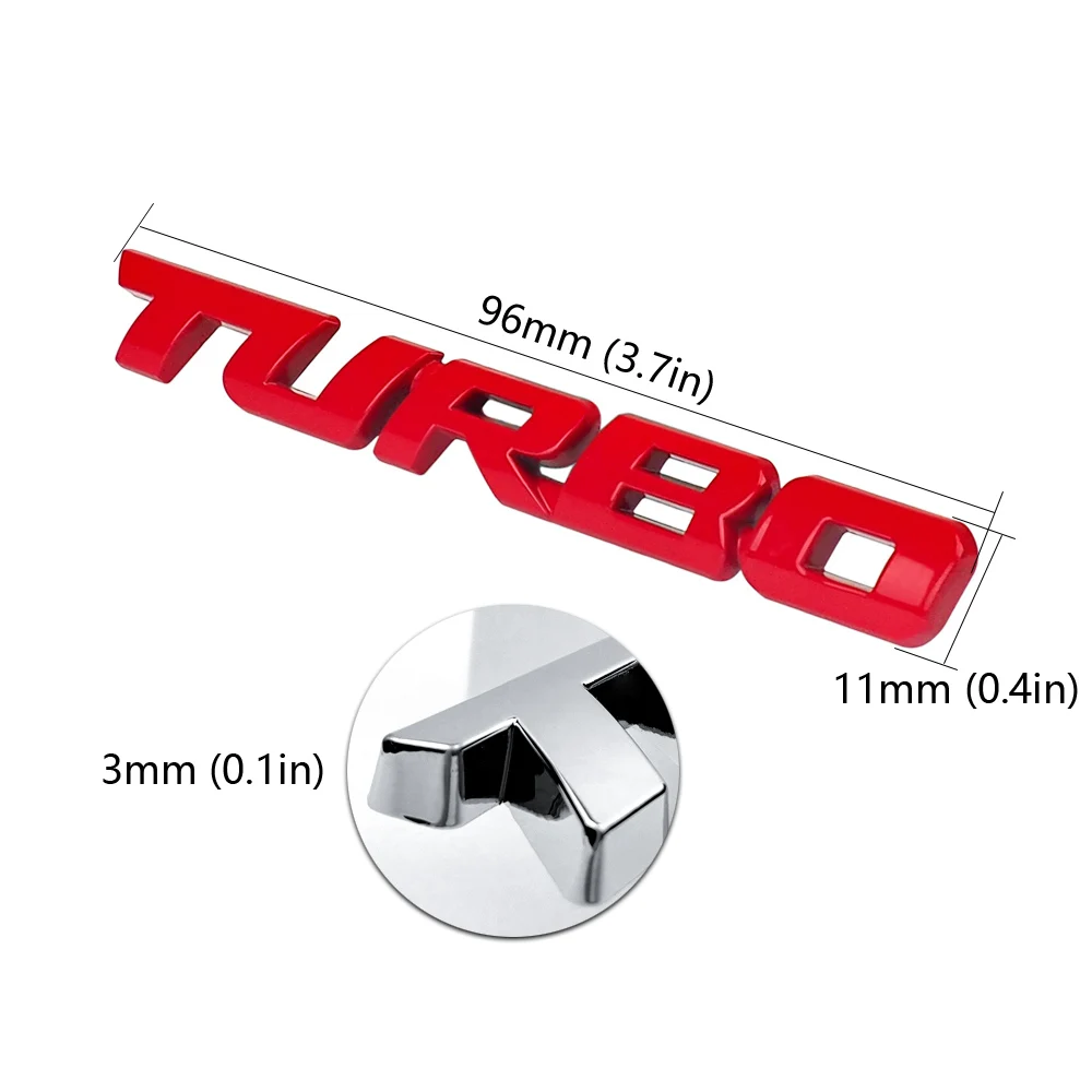 Эмблема Turbo логотип Стикеры 3D металлический наклейки сзади значок задней двери