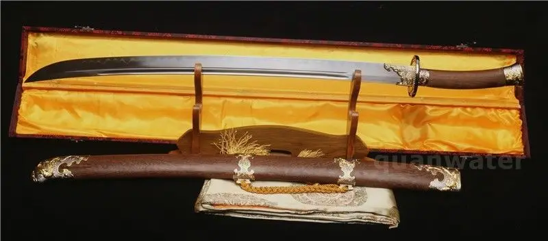 Полностью TANG острая стальная ГЛИНА ЗАКАЛЕННОЕ клинок китайский QING DAO | Дом и сад