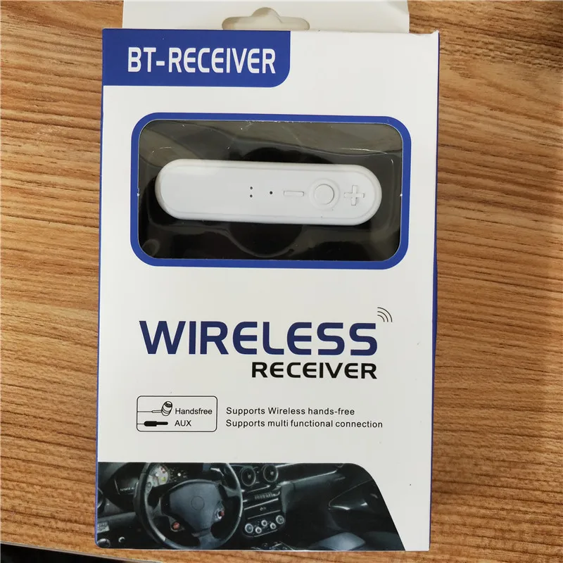 Bluetooth приемник 3,5 мм передатчик беспроводной адаптер V4.1 аудио автомобильный комплект Hands-Free музыкальный приемник для автомобиля стерео телефона MP3 - Color: white retail box