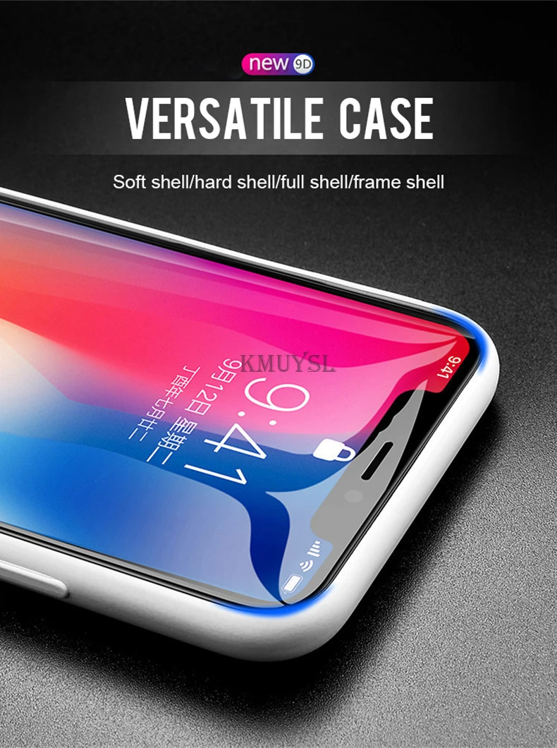 Защитное стекло для iPhone 7 8 Plus X XS Max XR закаленное защитное стекло для экрана 9D изогнутое стекло для iPhone XS 6 S Plus