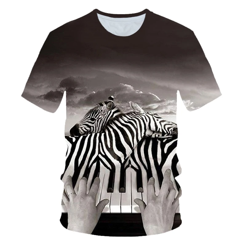 Новая футболка с круглым вырезом и полосками зебры большие размеры футболки для