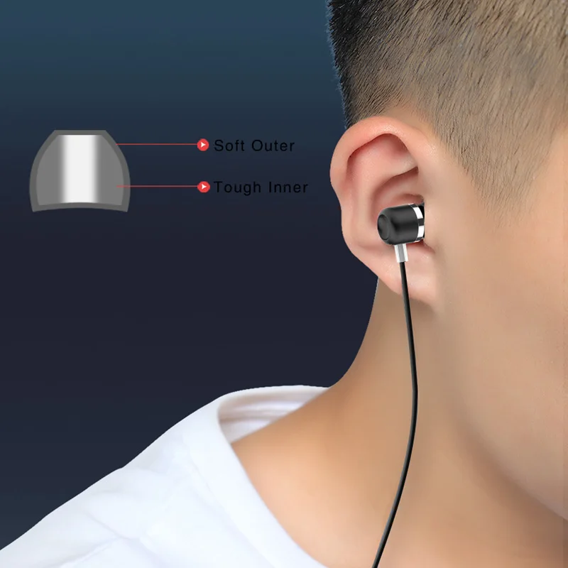 Langsdom J11 Metal Earphone with Mic 3.5mm In-ear Hifi Headset Super Bass Earphones Earbuds for phone xiaomi Huawei Samsung mp3 |
