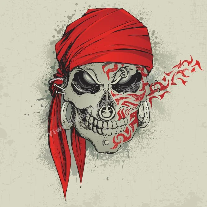 Флаг Anley Fly Breeze 3x5 футов Jolly Roger с нашивкой-яркий цвет и устойчивость к выцветанию от