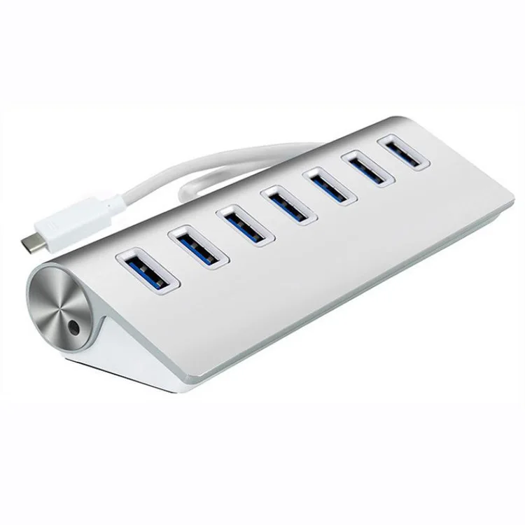 Высокоскоростной 7 портов USB 3,1 тип-c к USB 3,0 мульти хаб расширения/сплиттер для ПК - Цвет: 7 port