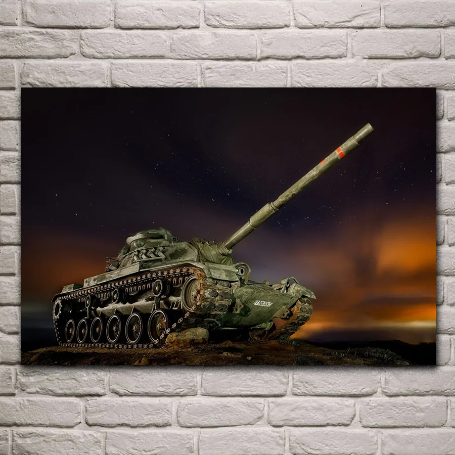 Художественный боевой танк художественное искусство ночное небо украшение для