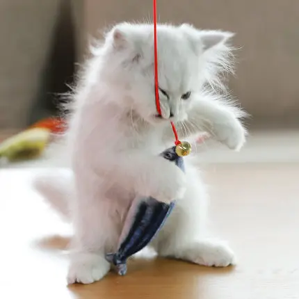 Креативные Игрушки на палочке для домашних животных эластичные пластиковые