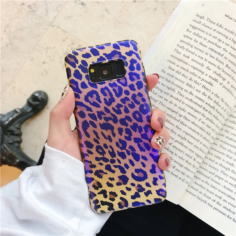 A Note 9 чехол с леопардовым принтом Bluray чехол для телефона для samsung Galaxy S7 edge S8 S9 S10 Plus Note 8 Capa модные силиконовые чехлы Funda - Цвет: A