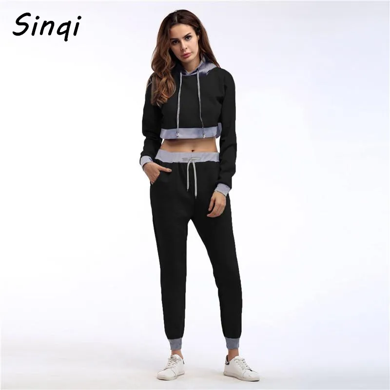 2017 женщина свитер костюм спортивный 2 шт. Наборы для ухода за кожей Повседневное с