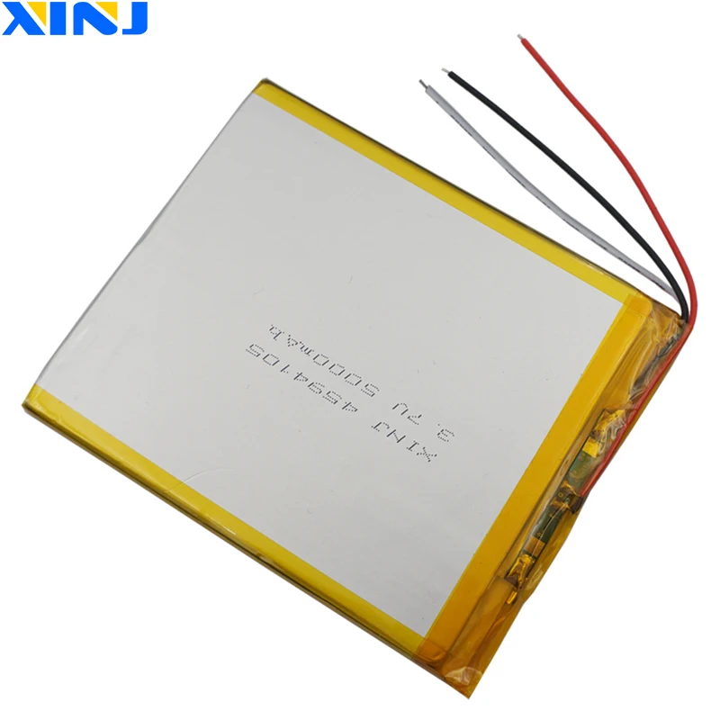 XINJ 3,7 V 5000 mAh 3 провода для термистора литий-полимерная батарея li po для электронной книги ipod планшет MID портативный DVD ноутбук ПК 4594105