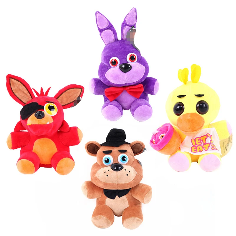 4 шт./лот кукла с мультяшными животными 6 &quot10&quot Five Nights At Freddy's FNAF Bonnie Foxy Freddy Chica