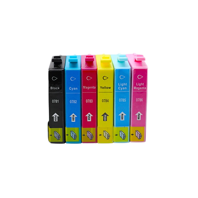 Совместимый картридж с чернилами совместим Epson Stylus Photo R260/R280/R380/RX580/RX595/RX680 printer 0781 12