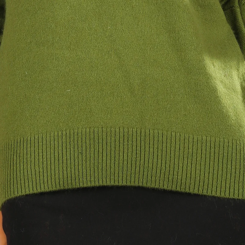 

JECH 2017 autumn and winter new cashmere sweater women fashion Slim blunt head V-neck lace knit sweater sweater