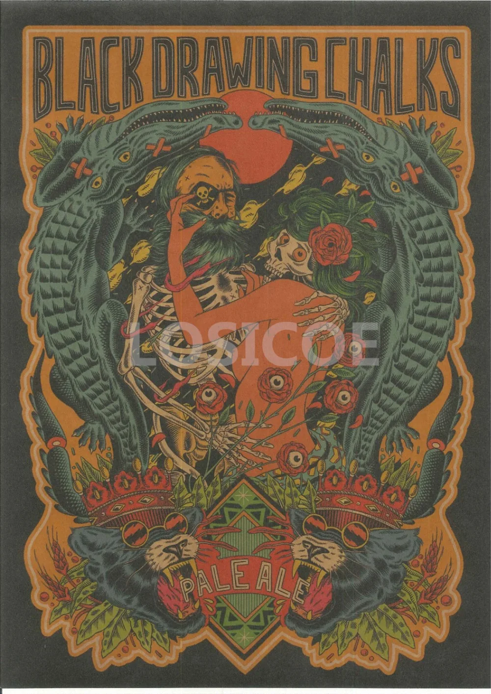 Черные мелки для рисования винтажные старые школьные тату постеры крафт бумага