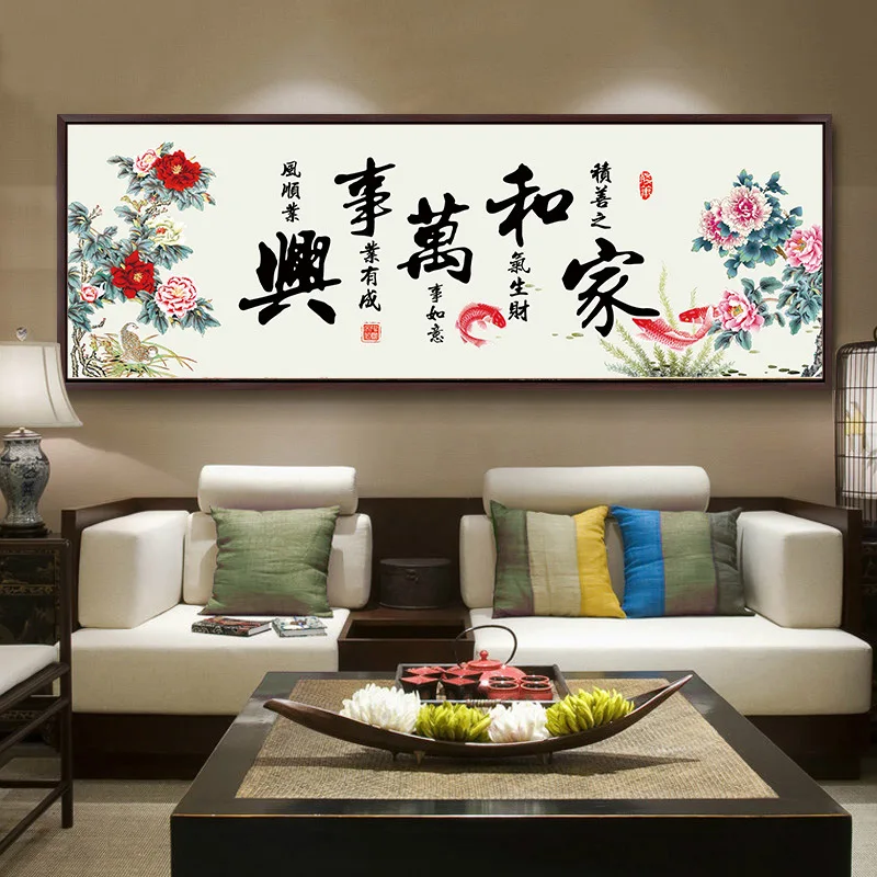 Алмазная 5D Вышивка сделай сам мозаика полная пион картина с китайским ландшафтом