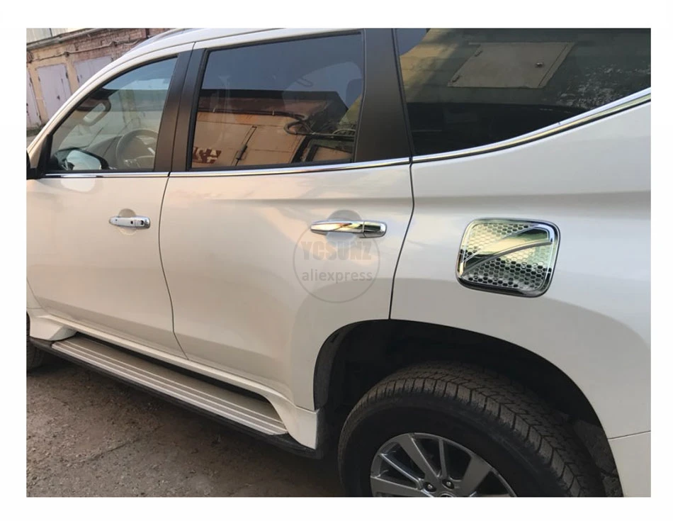 YCSUNZ черный топливный бак наклейки для MITSUBISHI PAJERO SPORT Shogun ABS аксессуары для montero sport
