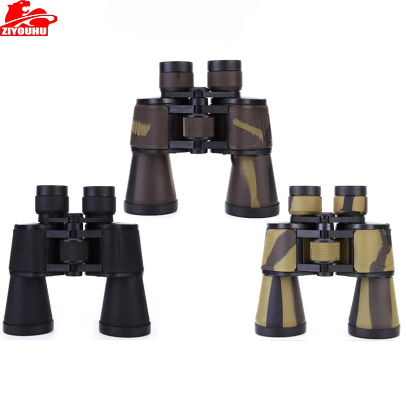 

ZIYOUHU 20X50 High Quality Classic Binoculars HD Wide Angle BAK4 Prism Telescope for Outdoor Travel Hunting Sightseeing Black