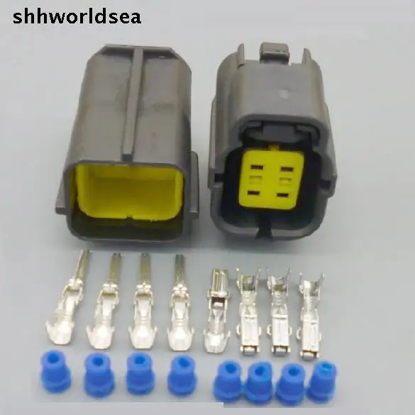 

shhworldsea 4P Pin 1.8mm oxygen sensor plug male female waterproof auto electrical connector for MAZDA KIA 174259-2 174257-2