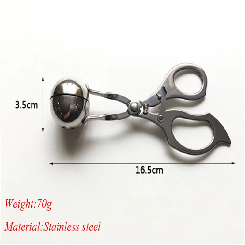 Kitchen Fixtures Non Stick Rvs Gevulde Gehaktbal Clip Maker Mold Koken Tool DIY Draagbare Keuken accessoires |