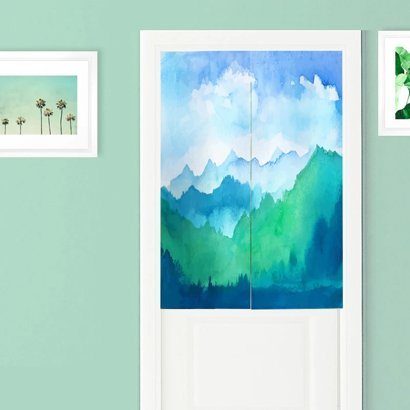 Дверная занавеска С креплением Fuji дверная БАЛДАХИНА с зеленым растительным